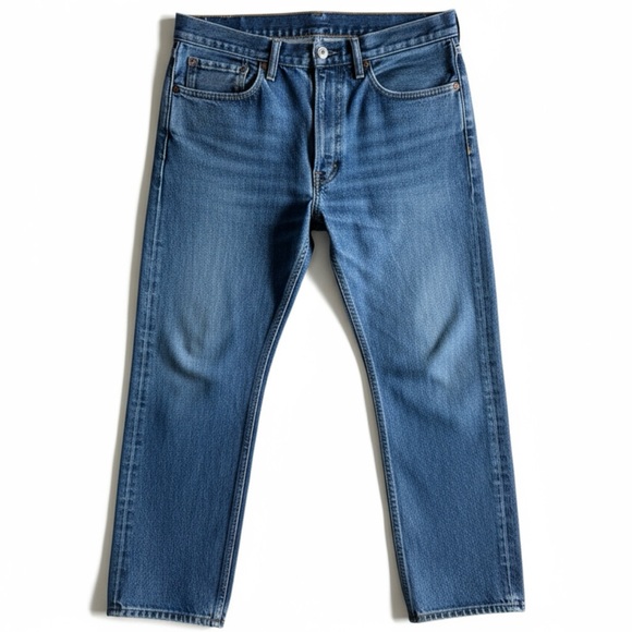 Levi’s 505 Regular Fit Straight Leg Blue Denim Jeans Zip Fly Medium Wash 36x29 - Picture 1 of 8
